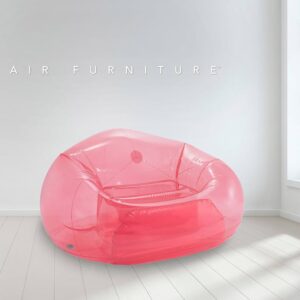 Fauteuil transparent rose Intex