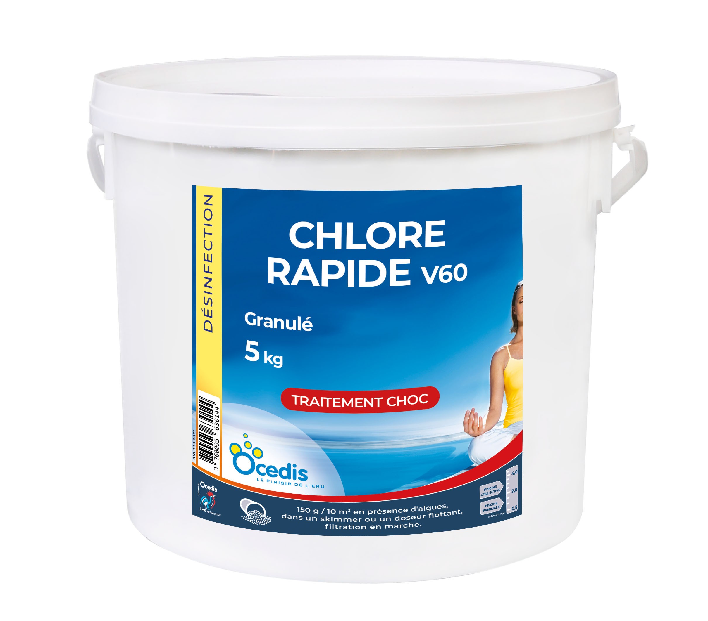 Chlore choc granulés 5kg